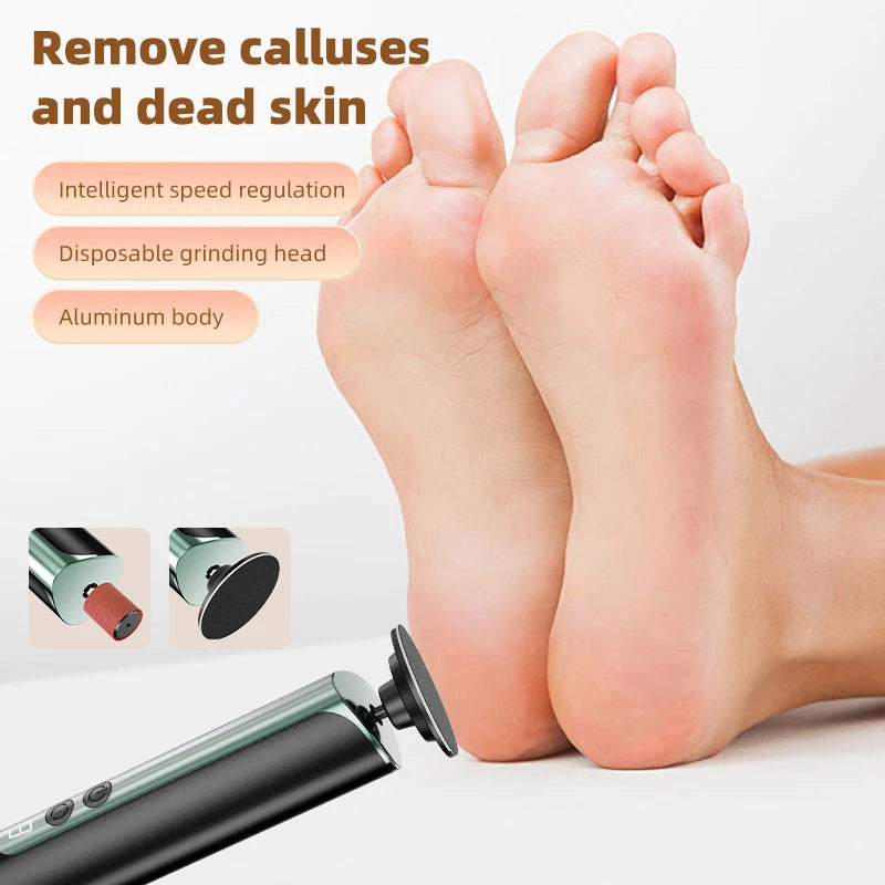 Callus Remover, Electric Foot Exfoliator, Exfoliating Pad, Foot Care Device, Dead Skin Remover